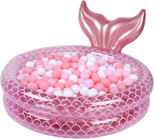 Miniatura 2 de Piscina para niños, piscina inflable de sirena, para interiores y exteriores, para niños (47 pulgadas)