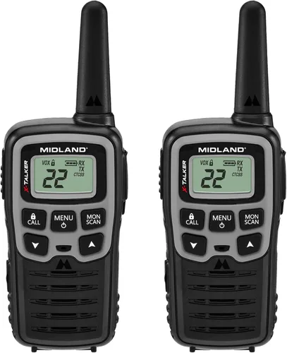 Miniatura 9 de Midland - T51VP3 X-TALKER Walkie-Talkie de Largo Alcance para Observación y Recuperación - Radio Bidireccional FRS para Niños, Caravaning con Negro