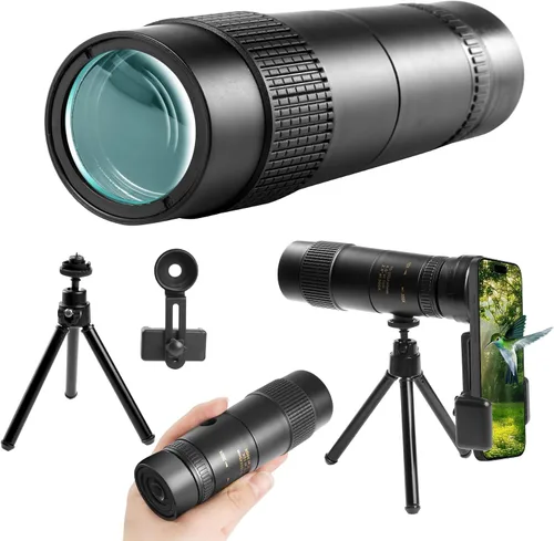 Telescopio militar 10-300x40 – Monoculares para adultos de alta potencia, telescopio monocular compacto para caza, observación de estrellas,