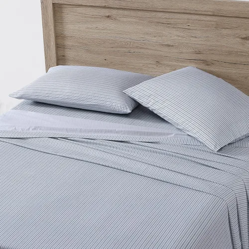 Miniatura 18 de Eddie Bauer - Sábanas tamaño Queen, juego de ropa de cama de percal de algodón, decoración del hogar crujiente y fresca (Canoe Lake Paddle, Queen)