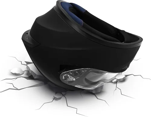 Miniatura 4 de Cascos de motocicleta de cara completa para adultos, doble visión, moto de calle, carreras, motocicleta ADV, ciclomotor, casco para hombres y Negro