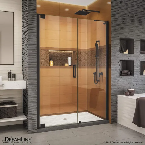 Miniatura 14 de DreamLine Elegance-LS SHDR-4328300-04 - Puerta de ducha pivotante sin marco de 56 3/4 - 58 3/4 pulgadas de ancho x 72 pulgadas de alto en níquel