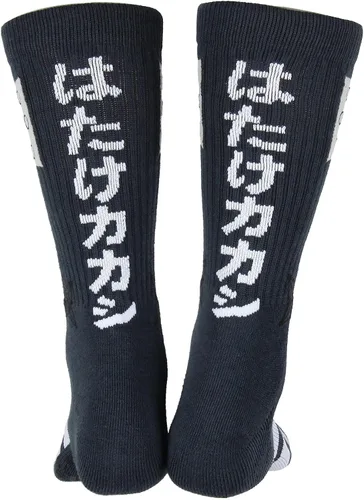 Miniatura 2 de Bioworld Naruto Shippuden Kakashi Hatake Hidden Leaf Village Logo Athletic Crew Socks, Naranja