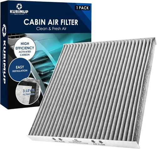 KURIMUP Filtro de aire de cabina prémium con carbón activado, repuesto para CF11819 (CP819), apto para Hyundai Sonata/Azera/Santa Fe, Kia