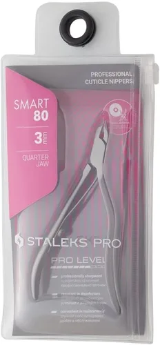 Miniatura 5 de Staleks Pro SMART 80 Pinzas de cutícula – Cortadora de cutículas de 0.118 in – Mango ergonómico – Acero inoxidable – Herramienta profesional