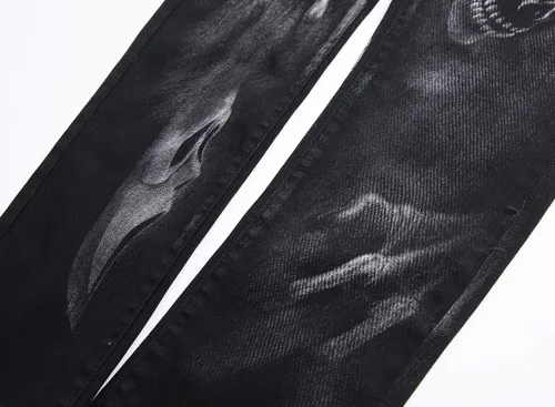 Miniatura 31 de Enrica Pantalones vaqueros estampados casuales para hombre