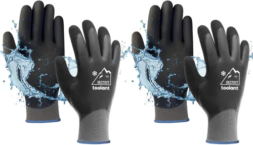 Miniatura 9 de Guantes de trabajo de invierno impermeables para hombres y mujeres, pantalla táctil, guantes para congelador, aislados térmicamente, para clima frío