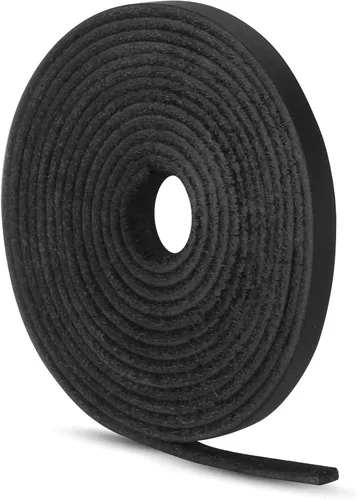Miniatura 24 de Ringsun Tiras de cuero negro planas de 2 pulgadas de ancho para manualidades, tiras de cuero de grano completo, cordón de cuero para manualidades