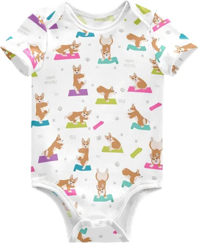 Miniatura 19 de vvfelixl Trajes de bebé lindos conjuntos de cachorros de manga corta de algodón ropa de bebé para niños niñas 0-24 meses