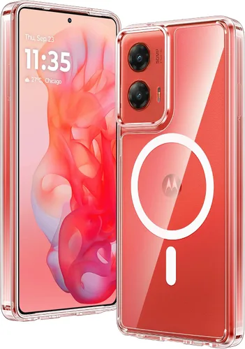 Miniatura 1386 de FNTCASE Funda para iPhone 13 Pro-Max: Fundas magnéticas transparentes compatibles con Magsafe Slim anti amarillamiento protección contra caídas
