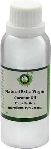 R V Essential Aceite de coco virgen extra natural 10.1 fl oz (10oz)- Cocos Nucifera (100% puro y natural prensado en frío)