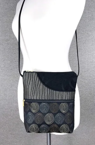 Miniatura 3 de Danny K. Bolso cruzado para mujer, con cordón ajustable, hecho a mano en Estados Unidos