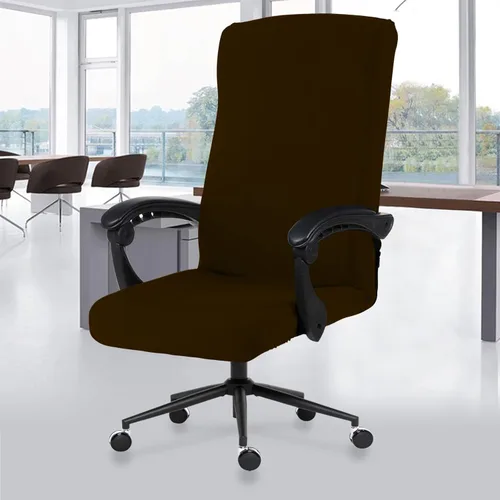 Miniatura 29 de Fundas elásticas para asiento de silla de oficina de escritorio - Funda universal de spandex para silla de computadora - Fundas removibles lavables