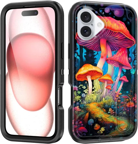 Miniatura 30 de Funda para iPhone Air con soporte integrado, a prueba de golpes, polvo y caídas, 3 capas, grado militar, funda protectora para iPhone Air de 6.5