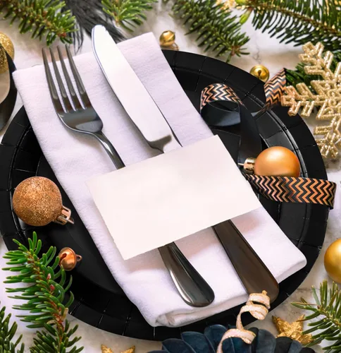 Miniatura 4 de SietDESEO 50 unidades de platos de papel negro - platos de cena desechables de 7 pulgadas para Halloween, boda, baby shower y fiestas de cumpleaños
