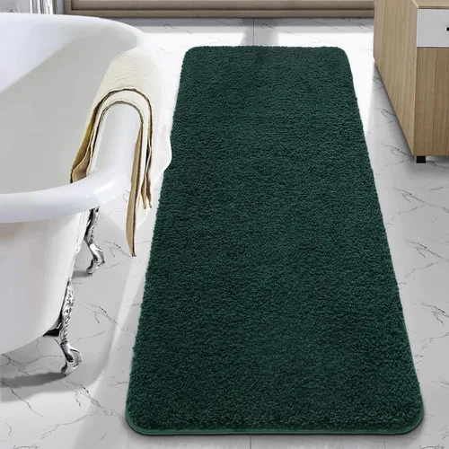 Miniatura 21 de LOCHAS - Tapete de baño de 24x70 pulgadas, suave, grueso y absorbente, hecho de microfibra, para el baño, lavable a máquina, tapete antideslizante