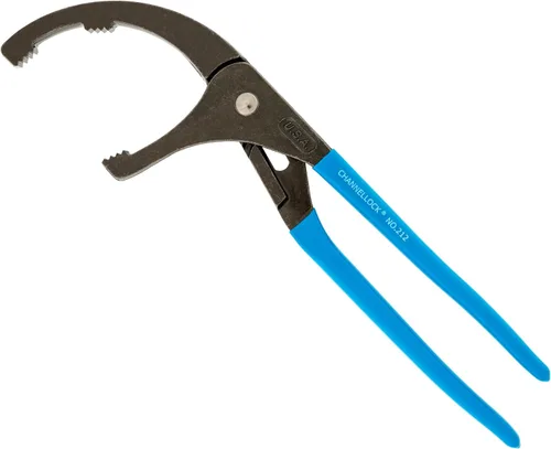 Miniatura 6 de Channellock OF-2 Juego de 2 piezas de alicates para filtro de aceite/PVC, fabricado en EE. UU., acero forjado de alto carbono, incluye alicates