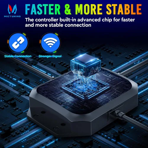 Miniatura 7 de MICTUNING C2+ RGB+IC Luces de Roca con Colores Cambiantes, Impermeables IP68, 2 piezas de Luces de Neón para Rocas (No Incluye Controlador)