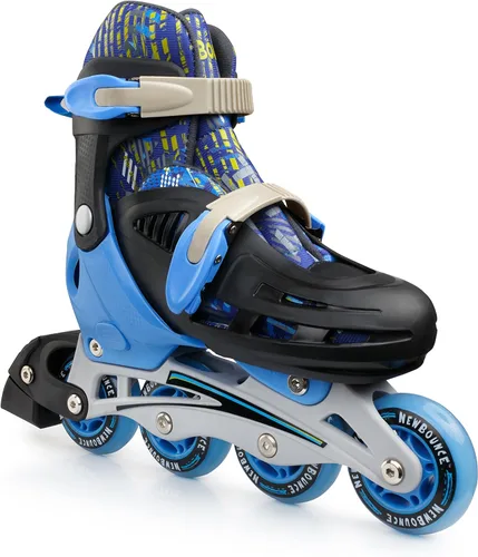 Miniatura 3 de New-Bounce - Patines en línea ajustables para niñas y niños, para niños, adolescentes y adultos jóvenes, patines al aire libre para niños de 8 a 12