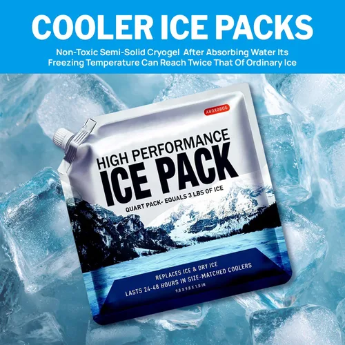 Miniatura 2 de Bolsas de hielo reutilizables para enfriadores, paquetes de congelador de gel de larga duración para bolsas más frías, lonchera, bolsa enfriadora