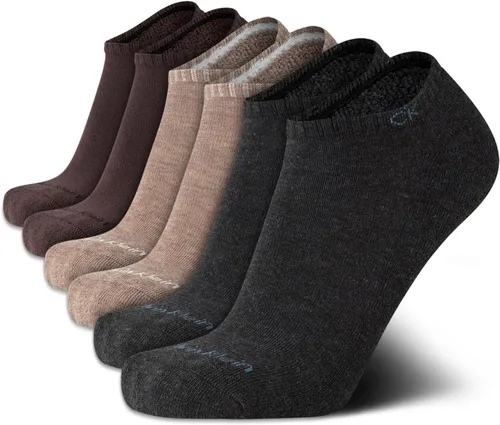 Miniatura 12 de Calvin Klein Calcetines para hombre, mezcla de algodón, acolchados, sin talla, forro de calcetines atléticos (6 unidades)