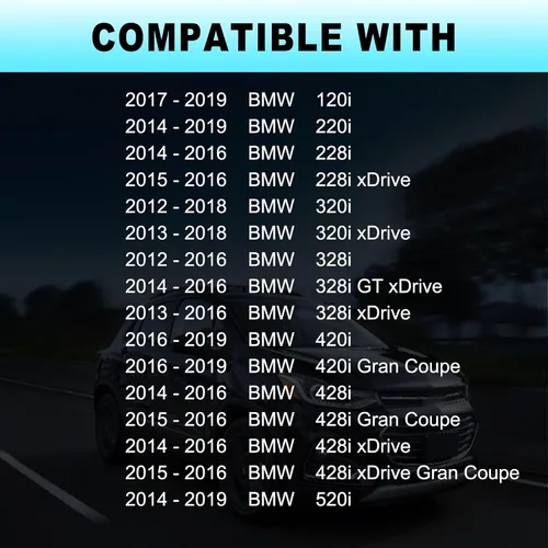 Miniatura 2 de Depósito de refrigerante del motor con sensor y tapa - Compatible con BMW 2012-2019 120i, 220i, 228i, 320i, 328i, 420i, 428i, 520i L4 2.0L