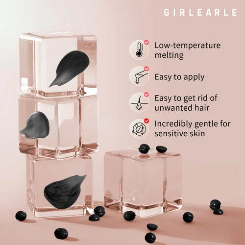 Miniatura 3 de GIRLEARLE Cuentas de cera dura, granos de cera de 1 libra para depilación, cera dura para pieles sensibles en casa, recarga de cera perfecta