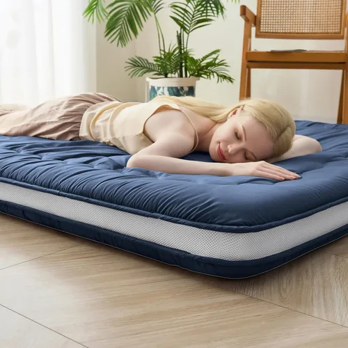 Colchón de futón japonés tamaño individual, colchón plegable de 4 pulgadas de grosor, tapete de tatami para dormir, futón shiki tradicional relleno