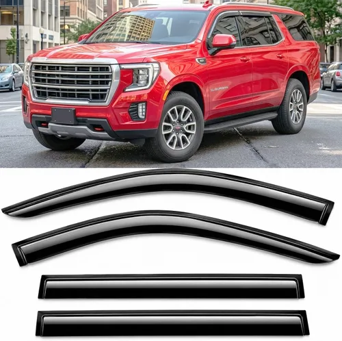 Miniatura 14 de Protectores de lluvia adhesivos 2017-2022 para Honda CR-V Viseras deflectoras de ventana lateral LX EX EX-L Touring 3D onduladas estilo JDM CRV