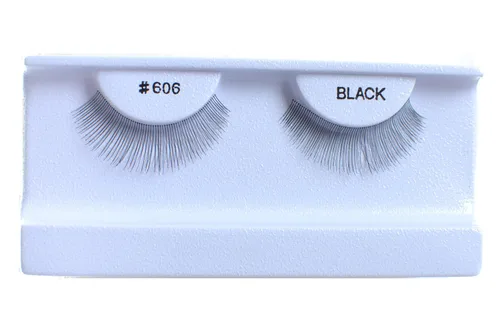 Miniatura 9 de 100 pares de pestañas postizas 100% cabello humano negro natural #747S Negro-747S
