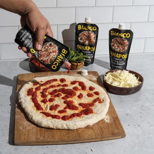 Miniatura 6 de Bianco DiNapoli Organic NY Style - Salsa de pizza de 8 onzas (paquete de 8), tomates cultivados en California madurados con vid, con ajo, especias