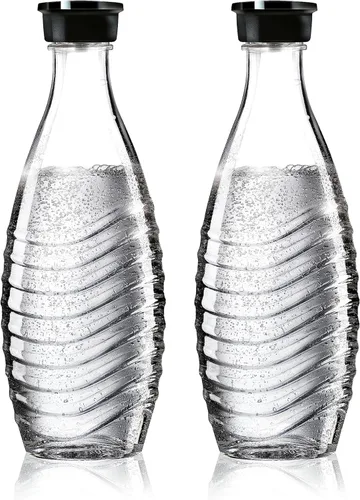 SodaStream Jarra de cristal - Solo para la máquina de agua efervescente, pingüino o cristal, paquete de 2