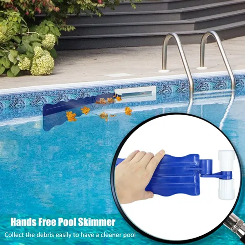 Miniatura 4 de NICENICY Brazo de desnatador de piscina, protector de desnatador, desnatador de piscina, desnatador de piscina manos libres para recoger escombros