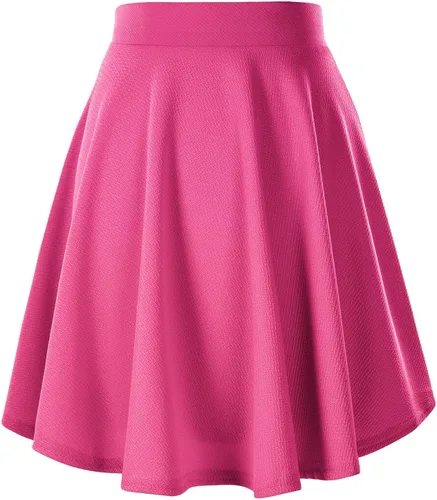 Miniatura 2 de Urban CoCo Women's Basic Versatile Stretchy Flared Casual Midi Skater Skirt