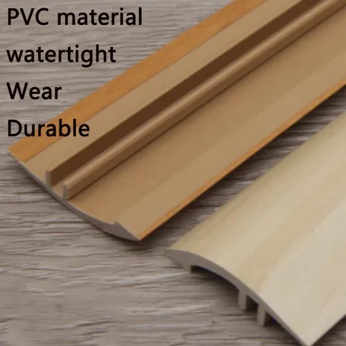 Miniatura 2 de NILZA Tira de transición de umbral de PVC de 1/2 a 4/5 pulgadas, tira de transición de piso para umbral de puerta, tira de borde de piso, tira de H