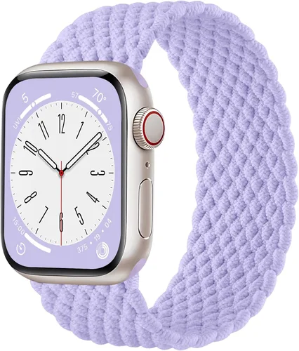Miniatura 26 de Zedoli Correas trenzadas Solo Loop para Apple Watch Band de 1.496 pulgadas, 1.575 pulgadas, 1.614 pulgadas, 1.654 pulgadas, 1.732 pulgadas, 1.772