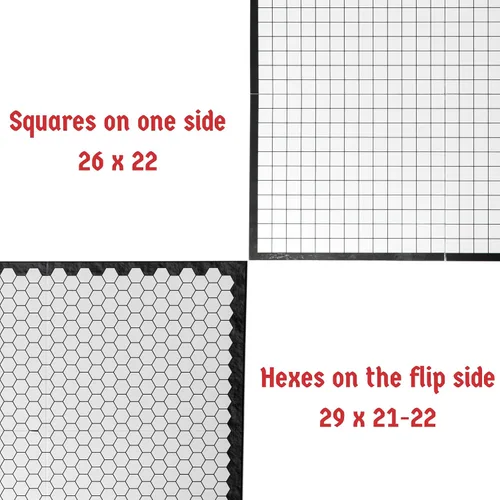 Miniatura 5 de Tablero de juego con papel hexers: alternativa vinilo esterilla, dungeons and dragons d & d dnd pathfinder rpg compatible, 27 pulgadas x 23