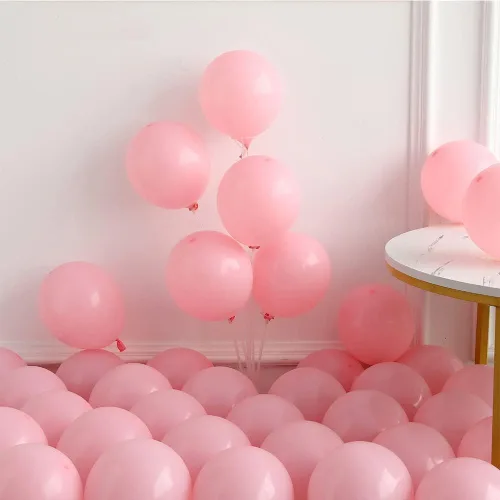 Miniatura 6 de Kit de arco de guirnalda de globos de oso en color rosa, 121 unidades, globos metalizados de animales del bosque (oso) con el texto “We Can Bearly