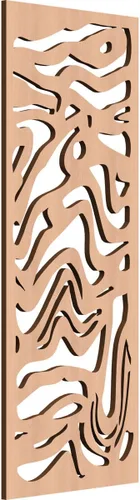 Miniatura 129 de 9 3/8"W x 24 3/8"H x 1/4"T Northfield Decorativos Paneles de Pared de Madera Calado, Abedul