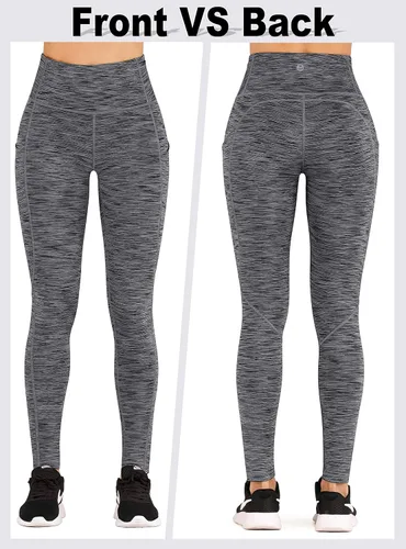 Miniatura 3 de IUGA - Leggings para mujer con bolsillos tiro alto y levantamiento de glúteos para yoga y entrenamiento con 4 bolsillos