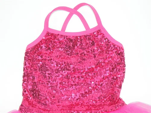 Miniatura 5 de Disimlarl Girls Ballerina Party Costume Sequined Dance Wear Ballet Leotard Dress for Kids