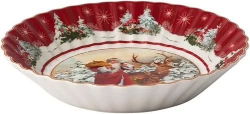 Miniatura 2 de Villeroy & Boch - Cuenco de fantasía de juguete, grande, intercambiable de regalos 9.8 x 1.8 in, porcelana premium, edición navideña, 14-8332-3631