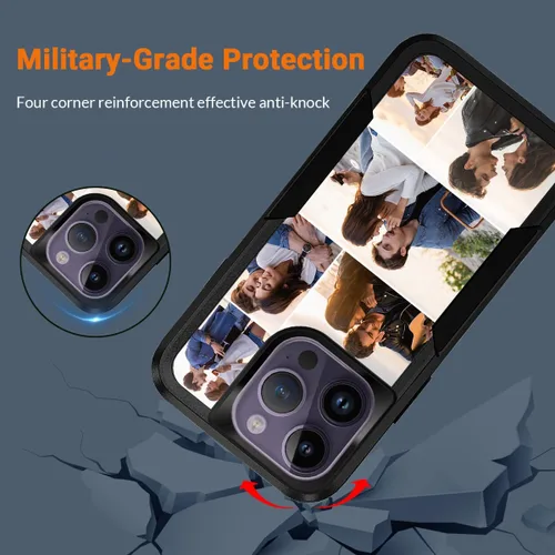 Miniatura 5 de Funda personalizada para teléfono con fotos para iPhone 17 Pro Max Air 16 11 15 14 13 Plus 12 con protección MagSafe personalizada resistente, a