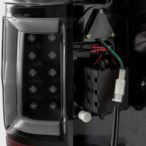 Miniatura 6 de AKKON - Compatible con Ford F150 2004-2008 [Styleside] Barra de tubo de tira LED negro luces traseras izquierda del conductor y lado derecho
