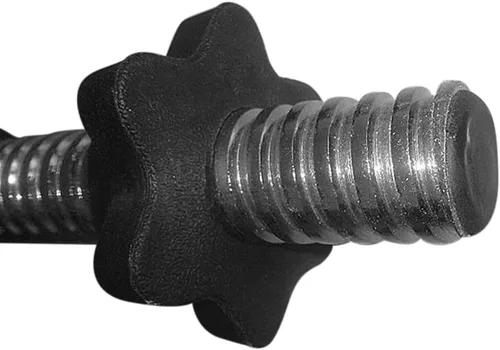 Miniatura 6 de CALIDAKA 4 collares Spinlock, tuerca hexagonal para mancuernas, tuerca de barra de mancuernas, collar de tornillo estándar de 1 pulgada, abrazaderas