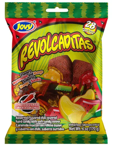 Miniatura 5 de Jovy Revolcaditas con sabor a chile y mango Bolsa de 6 onzas Caramelo mexicano