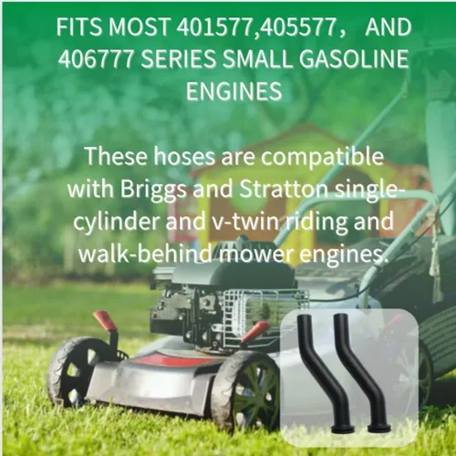 Miniatura 6 de Paquete de 2 mangueras de vacío de goma 596163 de 3 pulgadas, compatible con B&S John Deere D125 D130 D140 D160 D170, repuesto para tractor