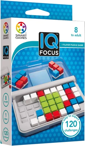 Miniatura 4 de SmartGames IQ Focus – Puzle de color y lógica con 120 desafíos – Juego compacto de rompecabezas cerebrales para niños y adultos a partir de 7 años
