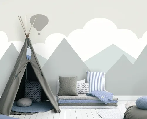 Miniatura 41 de Papel tapiz mural de pared 3D de metal rojo y negro para dormitorio, 137" x 100