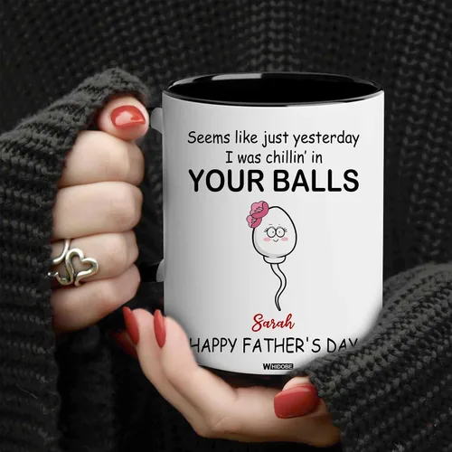 Miniatura 4 de WHIDOBE Taza personalizada para papá (1 niño) taza personalizada de 11 oz 15 onzas para papá de niños, regalo divertido para el día del padre